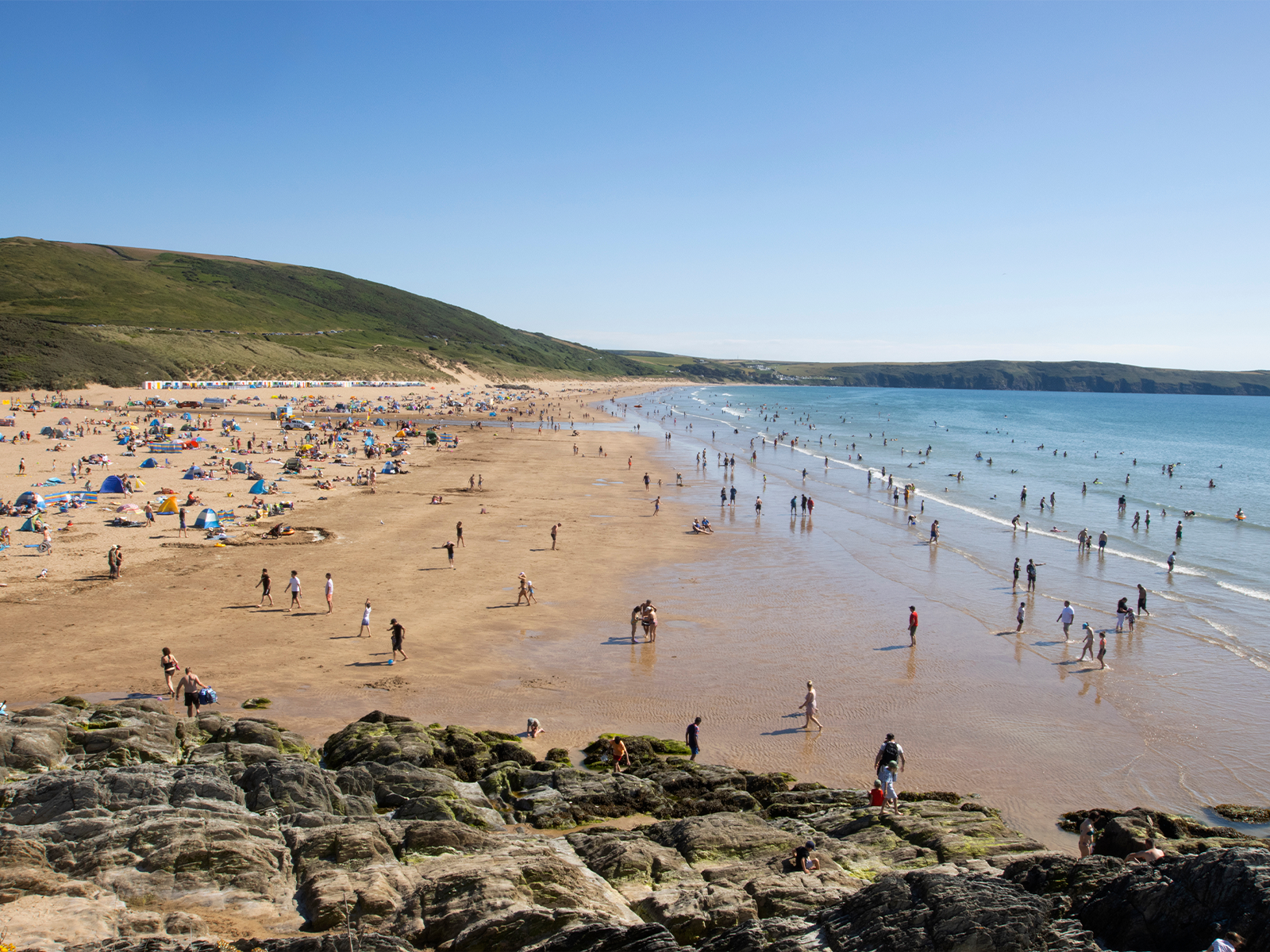 Woolacombe Beach in North Devon UK